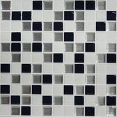 StickTiles Mosaic 27 x 27 cm PVC zwart/wit 4 stuks