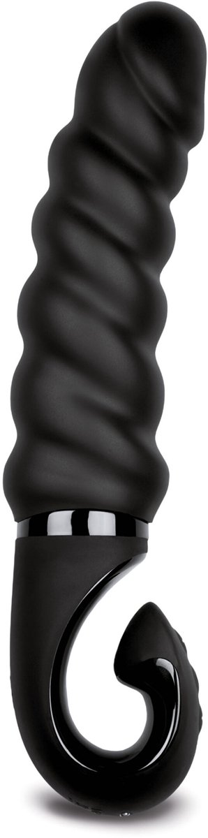 G-Vibe - Gjack2 - Geribbelde Bioskin Vibrator - Zwart