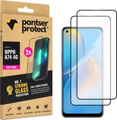 DUO-PACK - 2x Pantser Protect™ Glass Screenprotector voor OPPO A74 4G - Case Friendly - Premium Pantserglas - Glazen Screen Protector