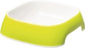 voerbak Glam 13 x 12 x 3,5 cm lichtgroen/wit