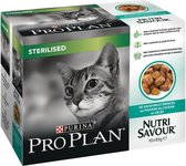 PROPLAN Nutrisavour - Lamgelei - Maaltijdzakken - Voor volwassen kat - 10 x 85 g