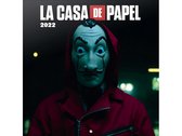 wandkalender 2022 Casa De Papel 30 cm papier zwart