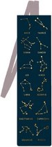 boekenlegger Zodiac karton/elastiek blauw/paars