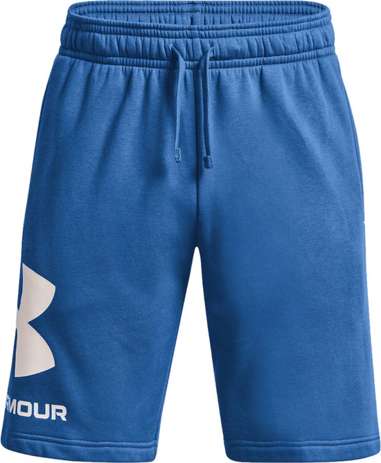 Under Armour Rival Fleece Big Logo Shorts 1357118-474, Hommes, Blauw, Shorts, taille: S