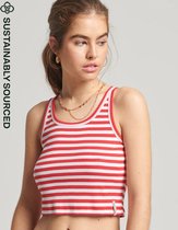 Superdry Dames Geribd kort Vintage hemdtopje van biologisch katoen