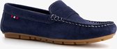 Hush Puppies suede dames mocassins - Blauw - Maat 37