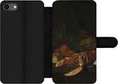 Bookcase Geschikt voor iPhone SE 2020 telefoonhoesje - Stilleven - Schilderij van Jan Davidsz. de Heem - Met vakjes - Wallet case met magneetsluiting