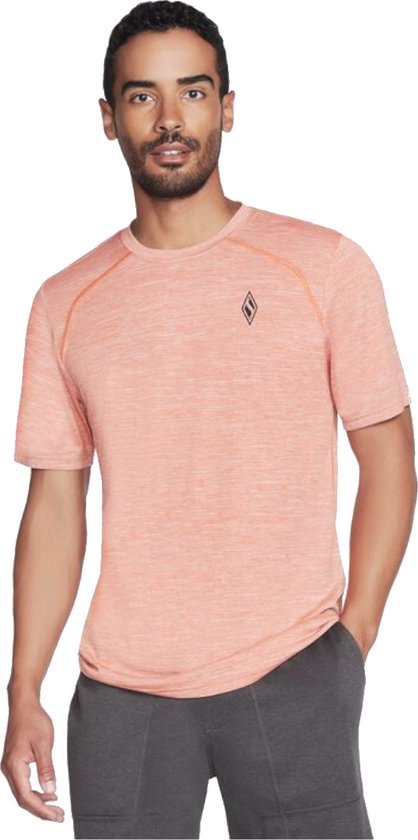 Skechers On the Road Tee M2TS209-ORG, Homme, Oranje, T-shirt, taille: M