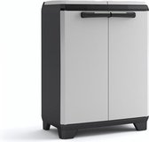 Kis Split Premium Recyclingkast - Vuilniszakhouder - Zwart/Grijs