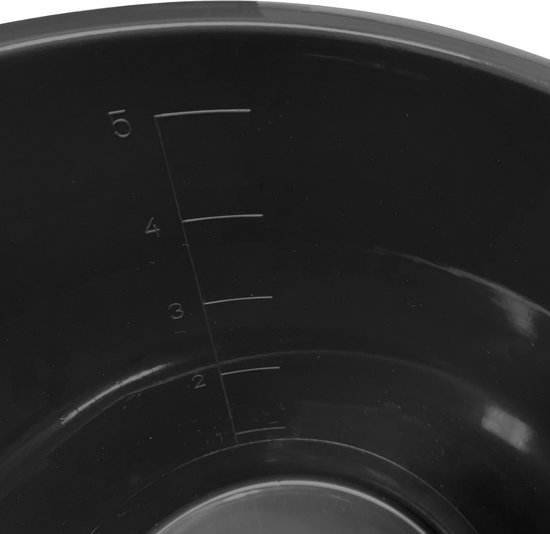 Seau - 5 litres - noir - avec texte : Mamie dissout tout avec de l'eau et du savon – Cadeau – Cadeau – Cadeau – Kado – Surprise