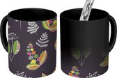Magische Mok - Foto op Warmte Mokken - Koffiemok - Regenboog - Bladeren - Scandinavisch - Design - Magic Mok - Beker - 350 ML - Theemok