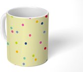 Mok - Koffiemok - Confetti - Patronen - Pastel - Mokken - 350 ML - Beker - Koffiemokken - Theemok