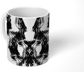 Mok - Koffiemok - Patronen - Zwart Wit - Abstract - Mokken - 350 ML - Beker - Koffiemokken - Theemok