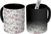 Magische Mok - Foto op Warmte Mokken - Koffiemok - Fiets - Quotes - Patronen - Magic Mok - Beker - 350 ML - Theemok