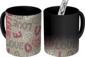 Magische Mok - Foto op Warmte Mokken - Koffiemok - Liefde - Spreuken - Patroon - Magic Mok - Beker - 350 ML - Theemok
