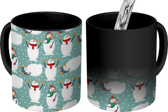 2 Verres à Café De Noël 500 Ml - Motif Bonhomme Pain D'épice - Verre Borosilicate Avec Couvercle Bambou Et Paille - Cadeau Festif