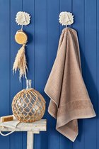 Nautica Stripe Hand Towel 100% Cotton 50x100 Absorbent, soft and durable-Vizon