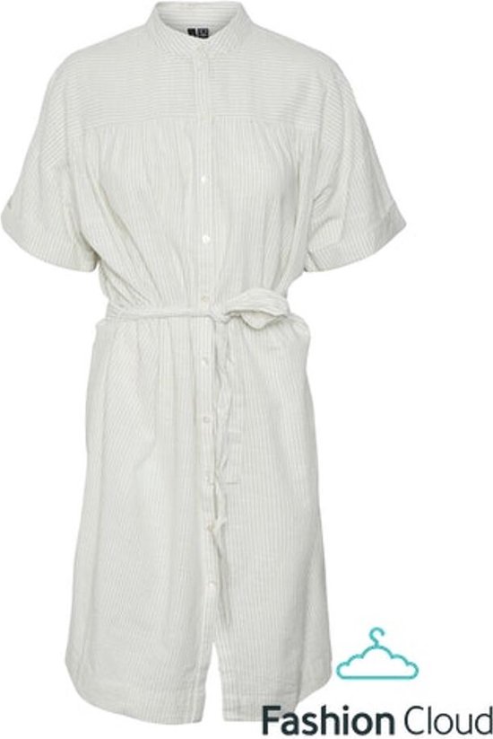 Vero Moda VMJily ss abk shirt dress wvn desert sage GROEN XS