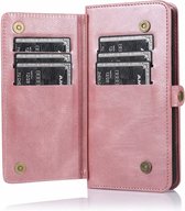 Hoesje geschikt voor iPhone SE 2020 - Bookcase - Afneembaar 2 in 1 - Backcover - Pasjeshouder - Portemonnee - Kunstleer - Rose Goud