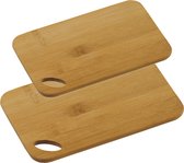 Bamboe houten snijplanken voordeel set in 2 verschillende formaten - 21 x 30 cm en 24 x 35 cm