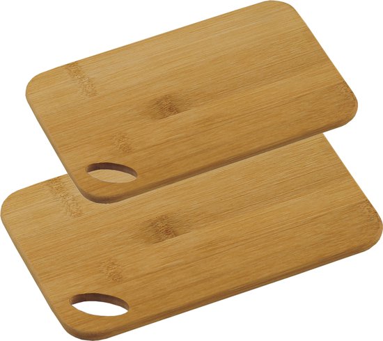 Lot de planches à découper en bois de Bamboe en 2 tailles différentes - 21  x 30 cm et... | bol.com