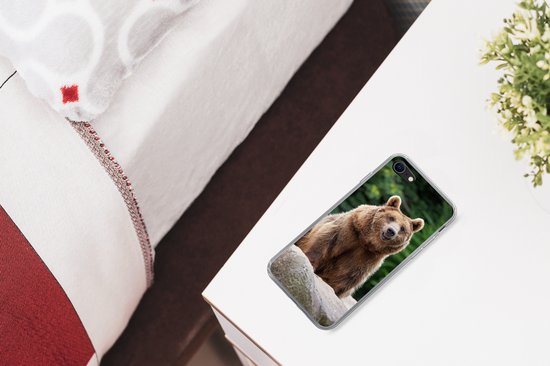 Coque iPhone 7 - Forêt - Ours - Pierres - Siliconen