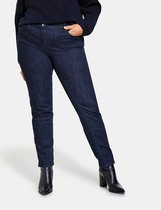 SAMOON Dames 5-pocket-jeans Betty van raw denim organic cotton Raw Blue Denim-56