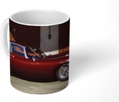 Mok - Auto - Vintage - Rood - 350 ML - Beker - Uitdeelcadeautjes