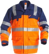 FE Engel Safety+ Jas EN 20471 1235-830 - Oranje/Marine - XL