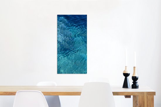 Décoration murale Métal - Aluminium Peinture Industrielle - Mer - Golf - Water - 40x80 cm - Dibond - Photo sur aluminium - Décoration murale industrielle - Pour le salon / chambre