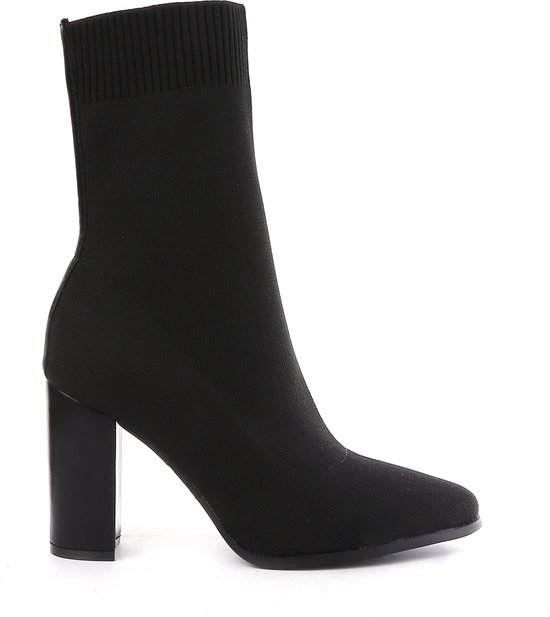 Smile Favorites® Dames Pumps - Heels - Zwart - Stof - Maat 41 -