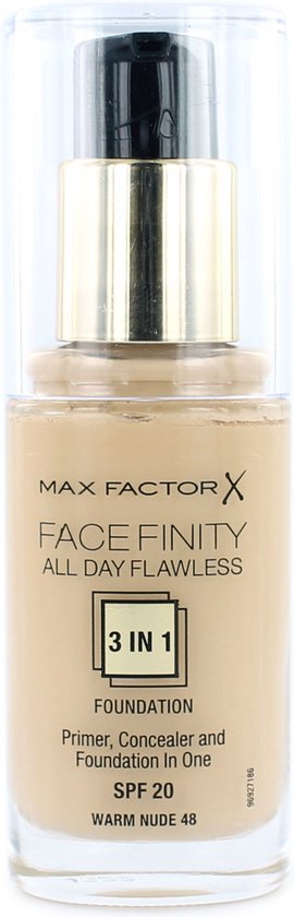 Max Factor Facefinity All Day Flawless 3-in-1 Foundation - 48 Warm Nude