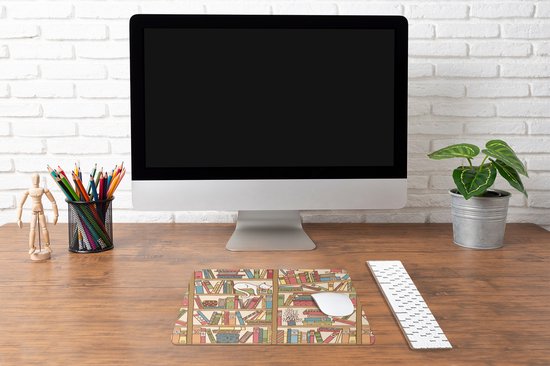 Sous-main 40x30 cm - Tapis de souris Kids - Chat - Boek - Garçons - Filles - Enfants - Sous-main XL - Protège-sous-main - Tapis de souris Ordinateur