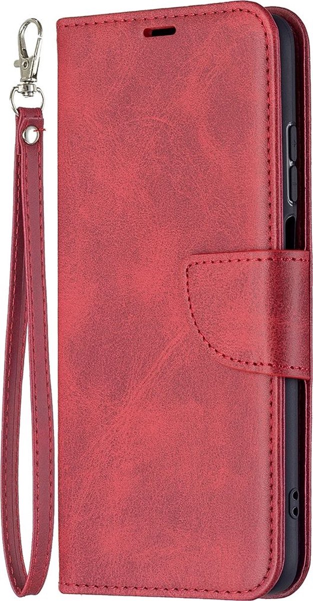 Mobigear Telefoonhoesje geschikt voor Xiaomi Redmi 10 4G Hoesje | Mobigear Excellent Bookcase Portemonnee | Pasjeshouder voor 3 Pasjes | Telefoonhoesje voor Pinpas / OV Kaart / Rijbewijs - Rood