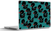 Laptop sticker - 10.1 inch - Eend - Baby - Patronen - 25x18cm - Laptopstickers - Laptop skin - Cover