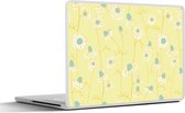 Laptop sticker - 12.3 inch - Meiden - Kamille - Bloemen - Patronen - Girl - Kindje - Kinderen - 30x22cm - Laptopstickers - Laptop skin - Cover