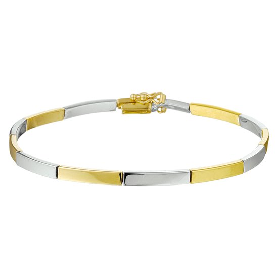 The Jewelry Collection Armband 3,1 mm 19 cm - Bicolor Goud