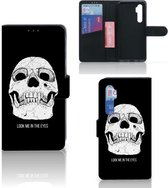 Bookcase Xiaomi Mi Note 10 Lite GSM Hoesje Skull Eyes