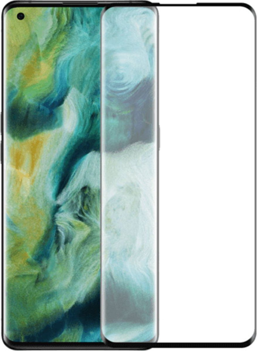 Shop4 - Oppo Reno4 Pro 5G Glazen Screenprotector - Edge-To-Edge Gehard Glas Transparant
