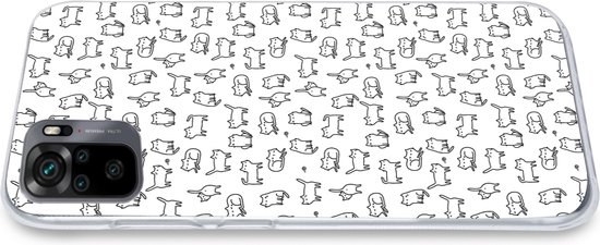 Coque Xiaomi Redmi Note 10 Pro - Meiden - Chat - Motifs - Coque de téléphone en Siliconen -