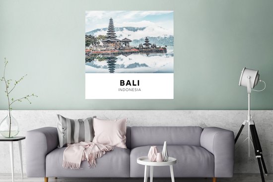 Affiche Bali - Indonésie - Nuages ​​- 75x75 cm