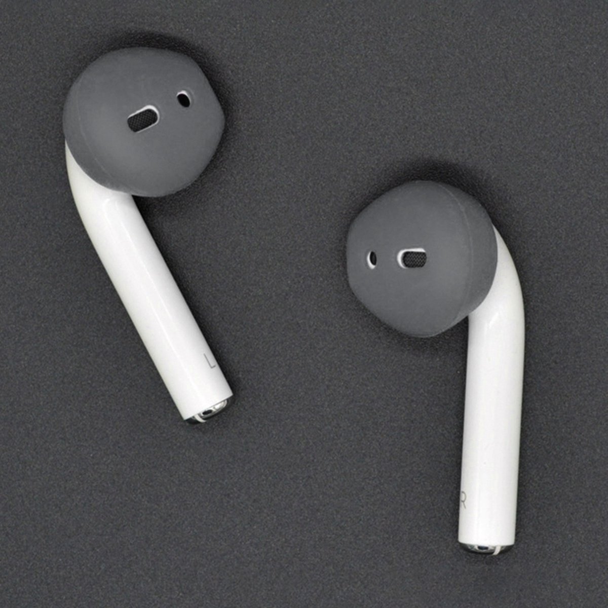 Mobigear Earbuds Siliconen voor Apple AirPods 2 - Grijs