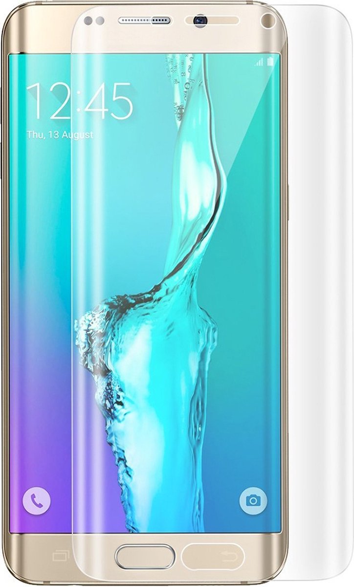 Mobigear Screenprotector geschikt voor Samsung Galaxy S6 Edge Plus | Mobigear Curved Screenprotector Folie