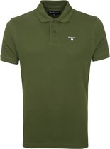Barbour - Basic Pique Polo Army Groen - L - Modern-fit