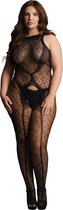 Shots - Le Désir Kruisloze Bodystocking - Plus Size black OSX