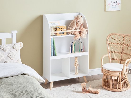 AIYAPLAY Kinderboekenkast met 2 stoffen lades open rek voor 3-8 Jahre