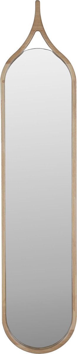 Housecraft Living Thun Spiegel/ Passpiegel Ovaal 120x26 cm Hout - Beige