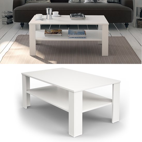 Noorlicht Gerlinde salontafel wit keramiek 60x45cm kopen
