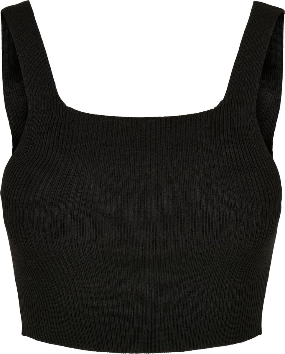 Urban Classics Knit Crop top XL Zwart