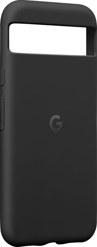 Coque d'origine Google Pixel 8a coque arrière durable Zwart Obsidian